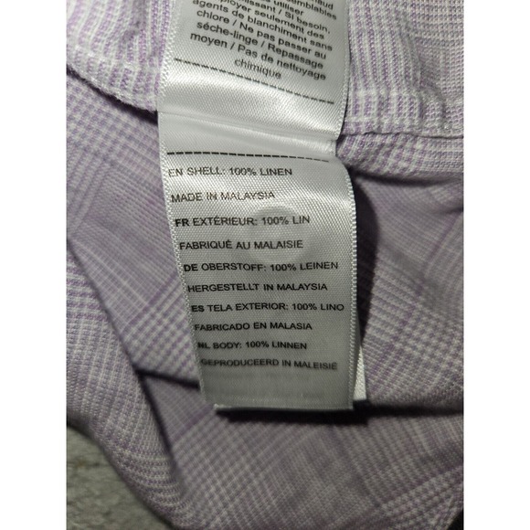 UNTUCKit Button Shirt Long Sleeve Men's XL Slim Fit 100% Linen Wrinkle Resistant - Picture 8 of 8